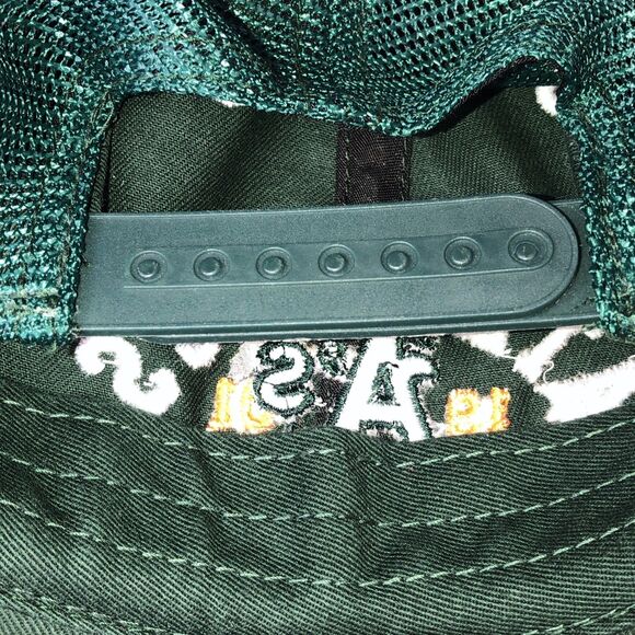 MLB OAKLAND ATHLETICS A'S CURVED BILL MESH TRUCKER ADJUSTABLE SNAPBACK HAT CAP - Picture 5 of 9